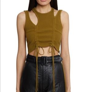 DANIELLE GUIZIO cutout knit tank Size XS
